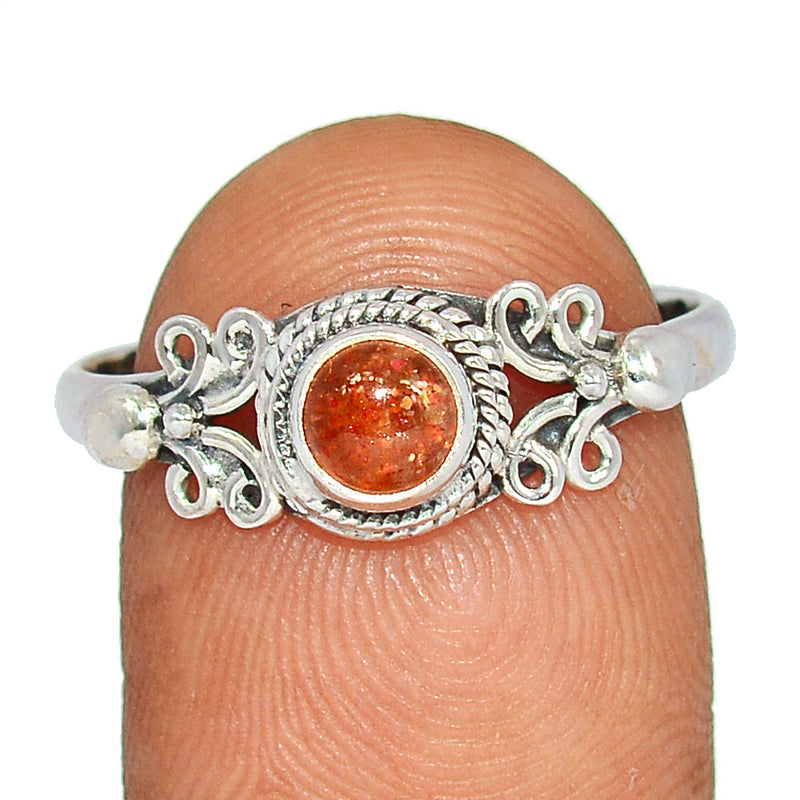 Small Filigree - Sunstone Ring - SNSR1225