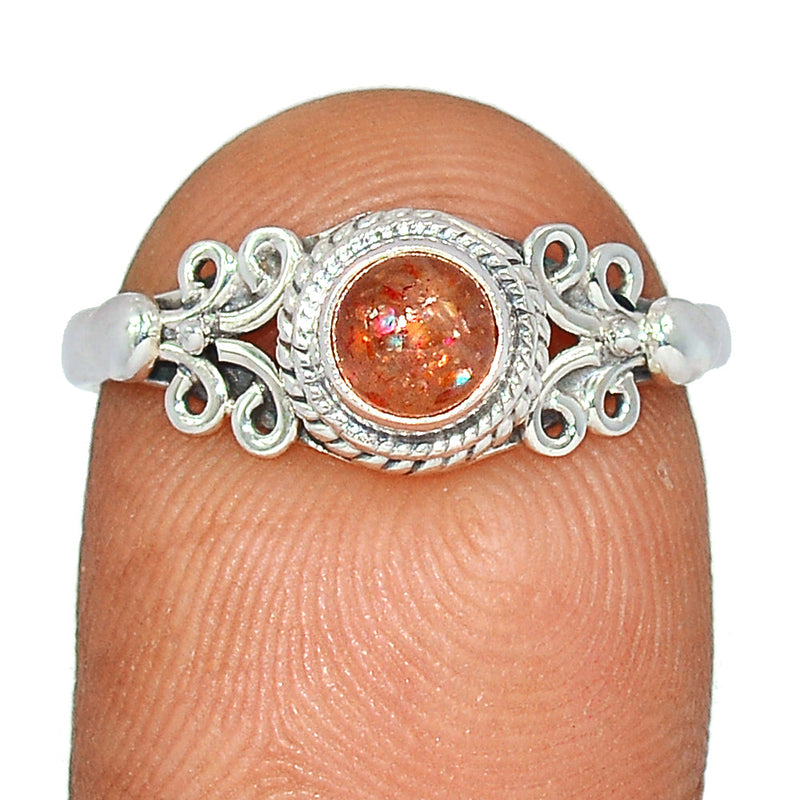 Small Filigree - Sunstone Ring - SNSR1236