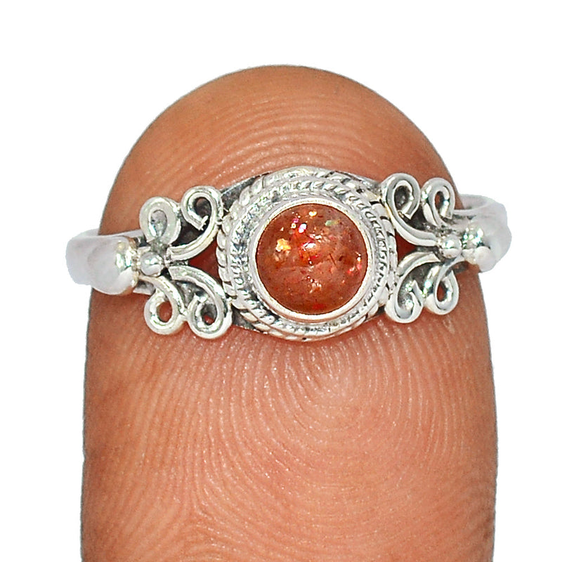 Small Filigree - Sunstone Ring - SNSR1237