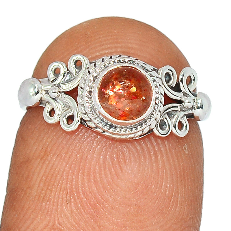 Small Filigree - Sunstone Ring - SNSR1244