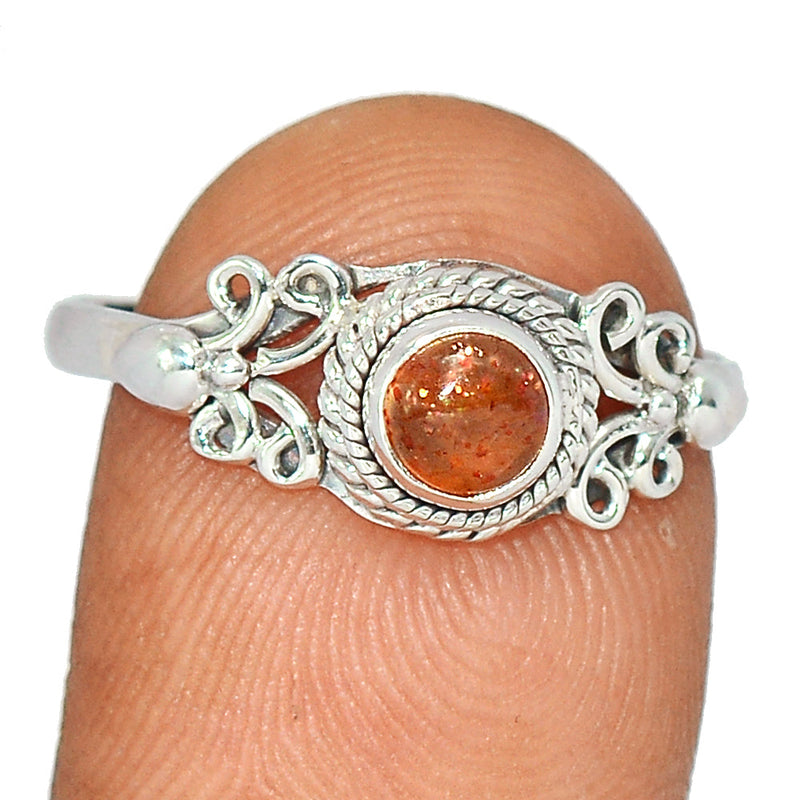 Small Filigree - Sunstone Ring - SNSR1246