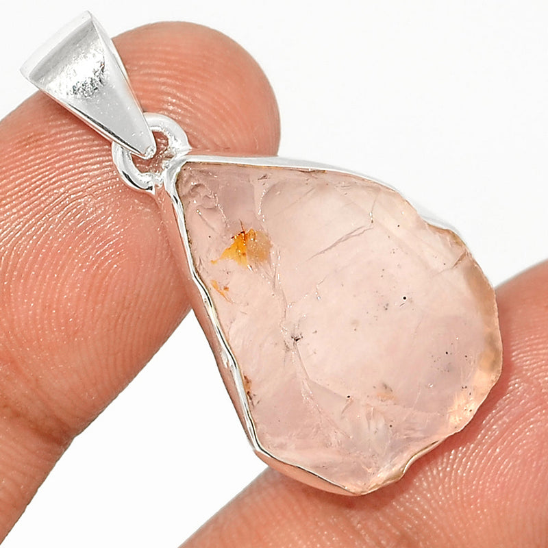 1.3" Rose Quartz Rough Pendants - RQRP761