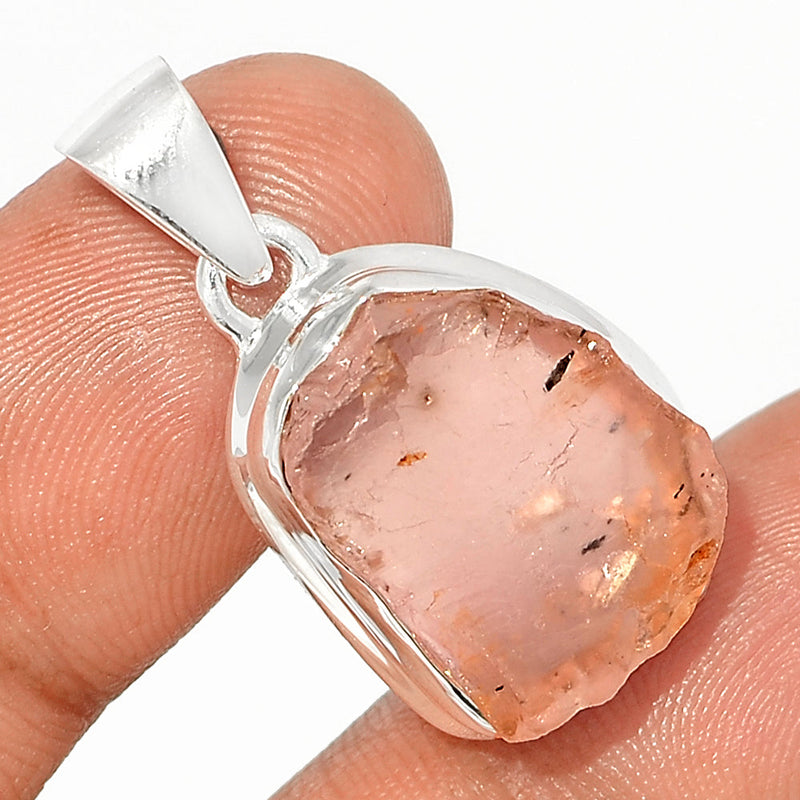 1.2" Rose Quartz Rough Pendants - RQRP769