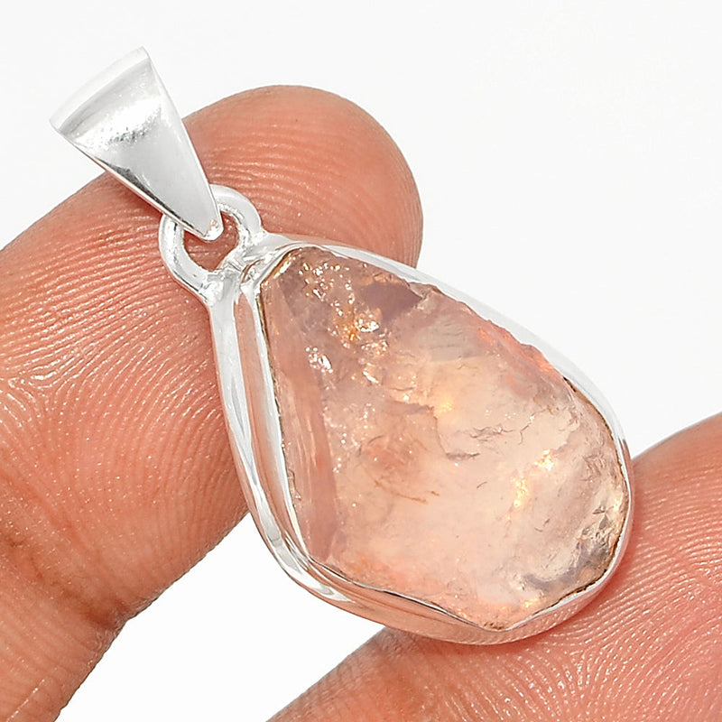 1.3" Rose Quartz Rough Pendants - RQRP772