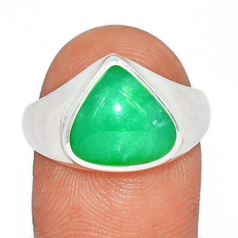 Solid - Chrysoprase Ring - CRPR1135