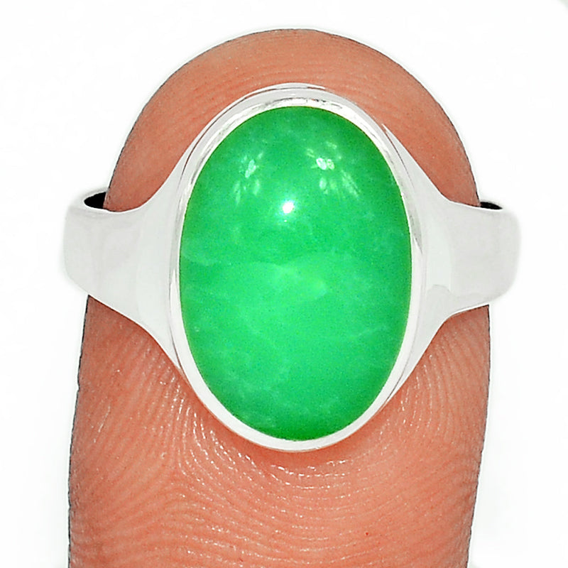 Solid - Chrysoprase Ring - CRPR1136