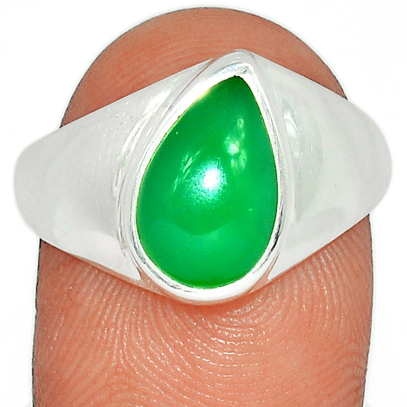 Solid - Chrysoprase Ring - CRPR1138