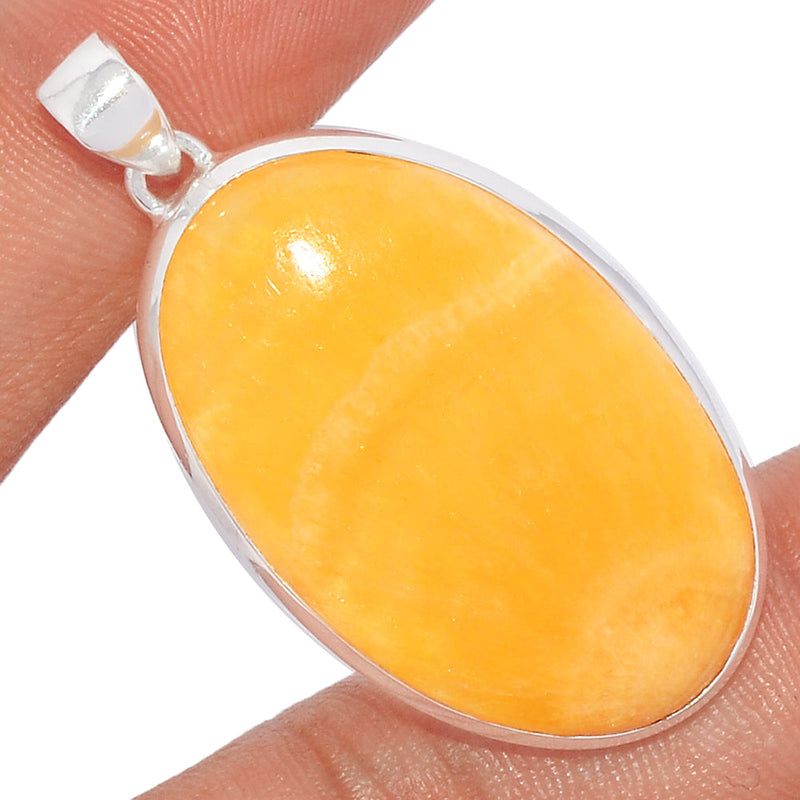 1.8" Yellow Lace Agate Pendants - YLAP118