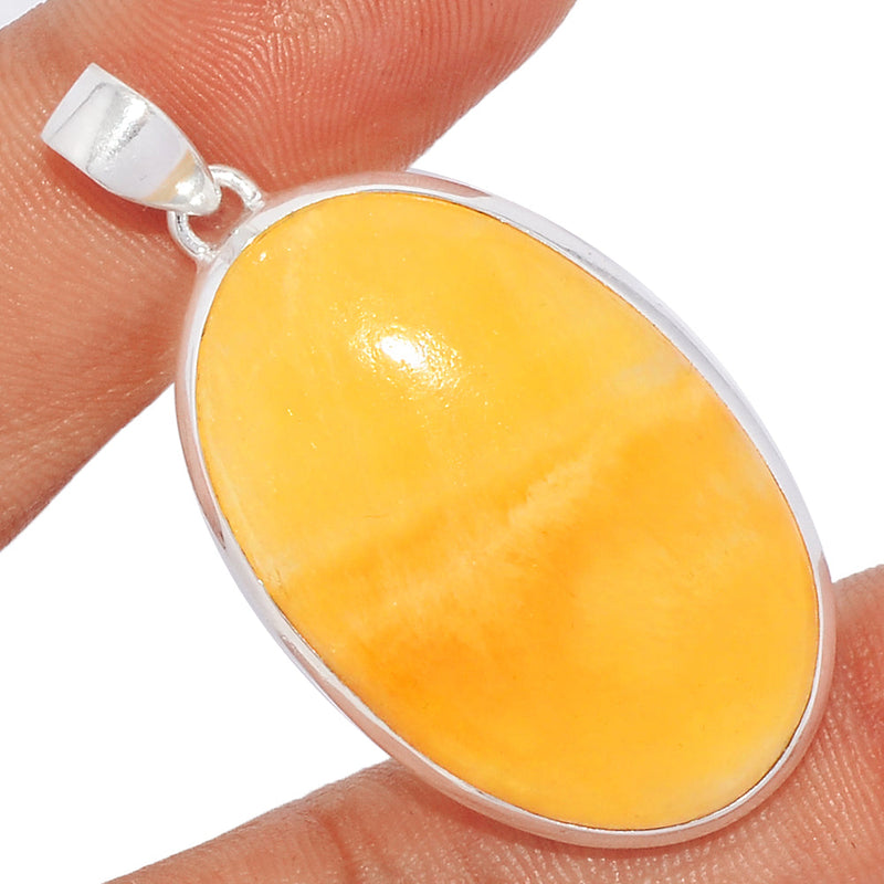 1.8" Yellow Lace Agate Pendants - YLAP132