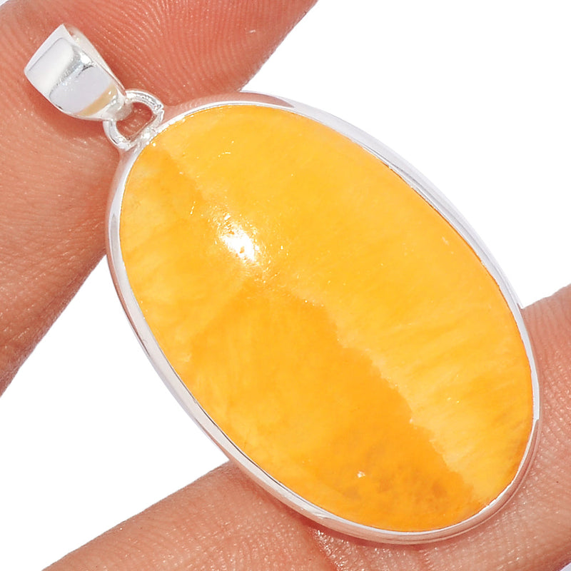 2" Yellow Lace Agate Pendants - YLAP136