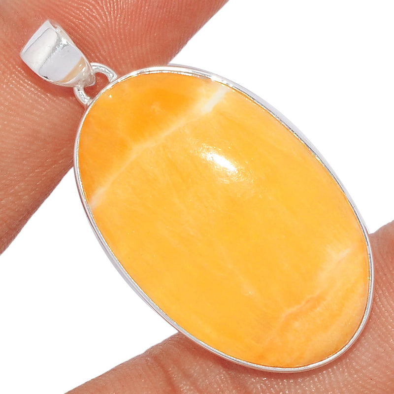 1.7" Yellow Lace Agate Pendants - YLAP139