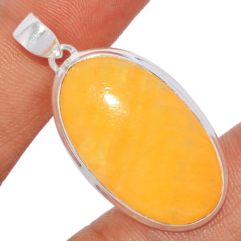 1.6" Yellow Lace Agate Pendants - YLAP140