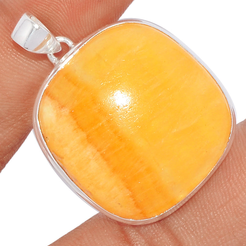 1.5" Yellow Lace Agate Pendants - YLAP144