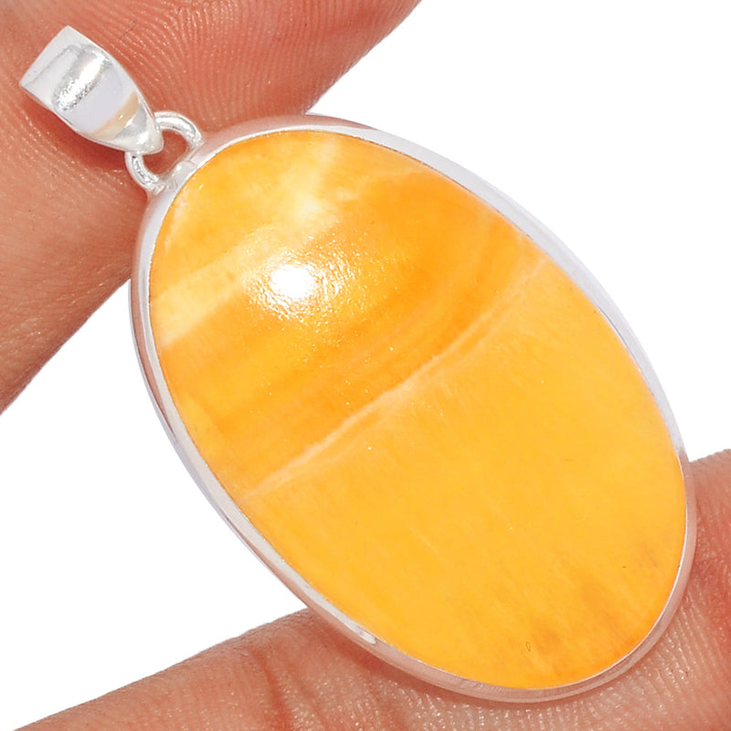 2" Yellow Lace Agate Pendants - YLAP146