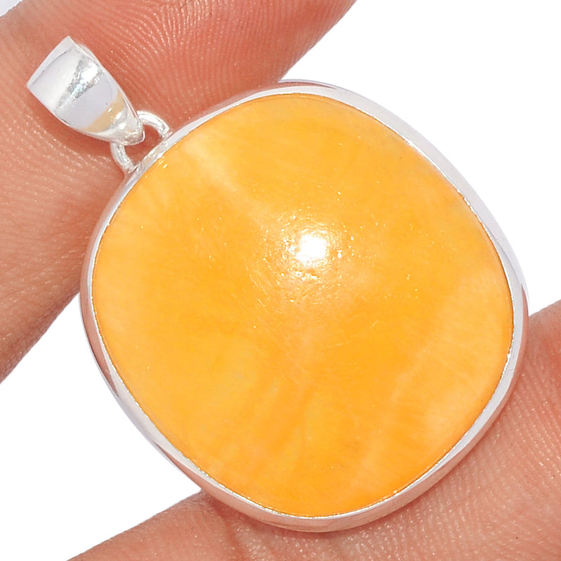 1.6" Yellow Lace Agate Pendants - YLAP151