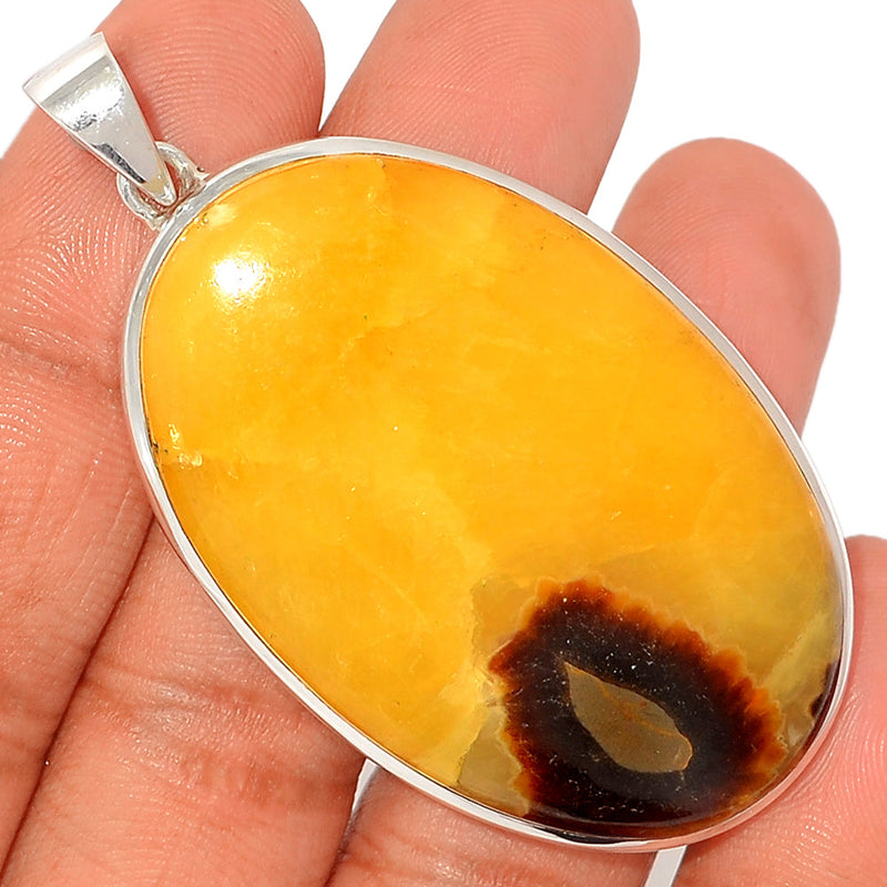 2.5" Yellow Septarian Pendants - YSPP474