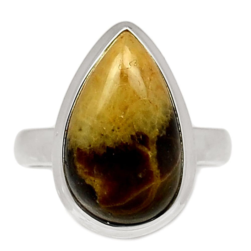 Yellow Septarian Ring - YSPR153