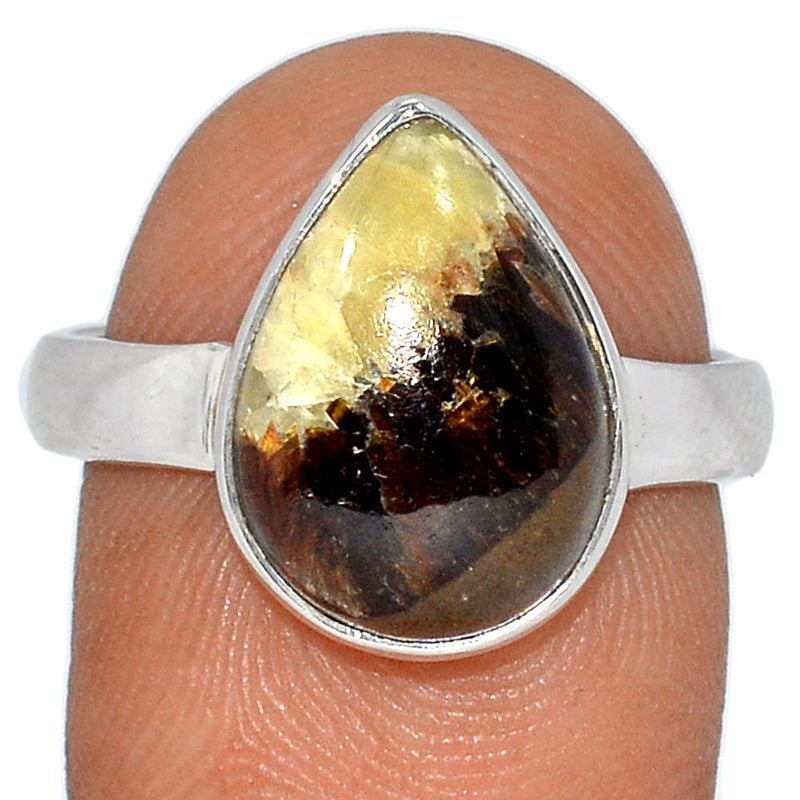 Yellow Septarian Ring - YSPR306