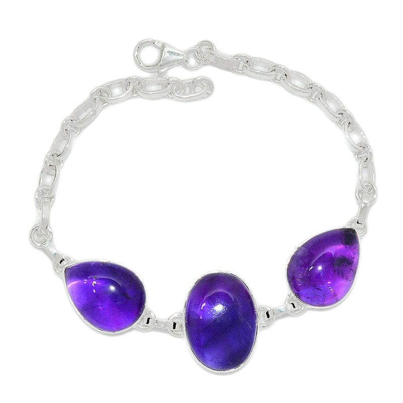 7.5" Amethyst Bracelets - AMCB347