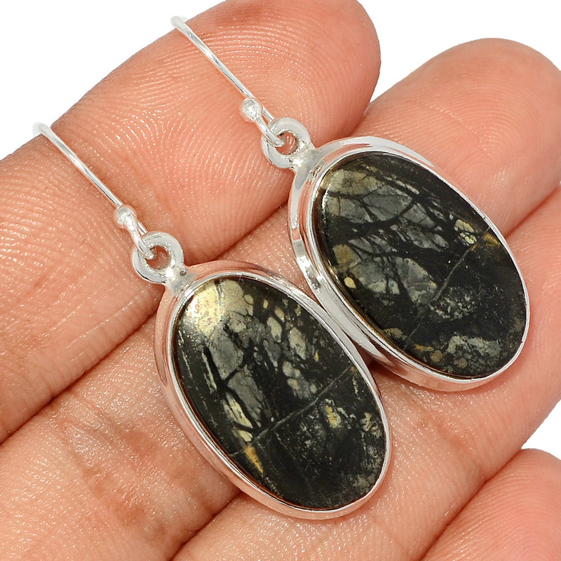 1.6" Zebra Jasper Earrings - ZBJE72