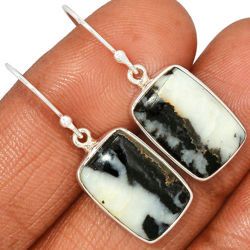 1.3" Zebra Jasper Earrings - ZBJE91