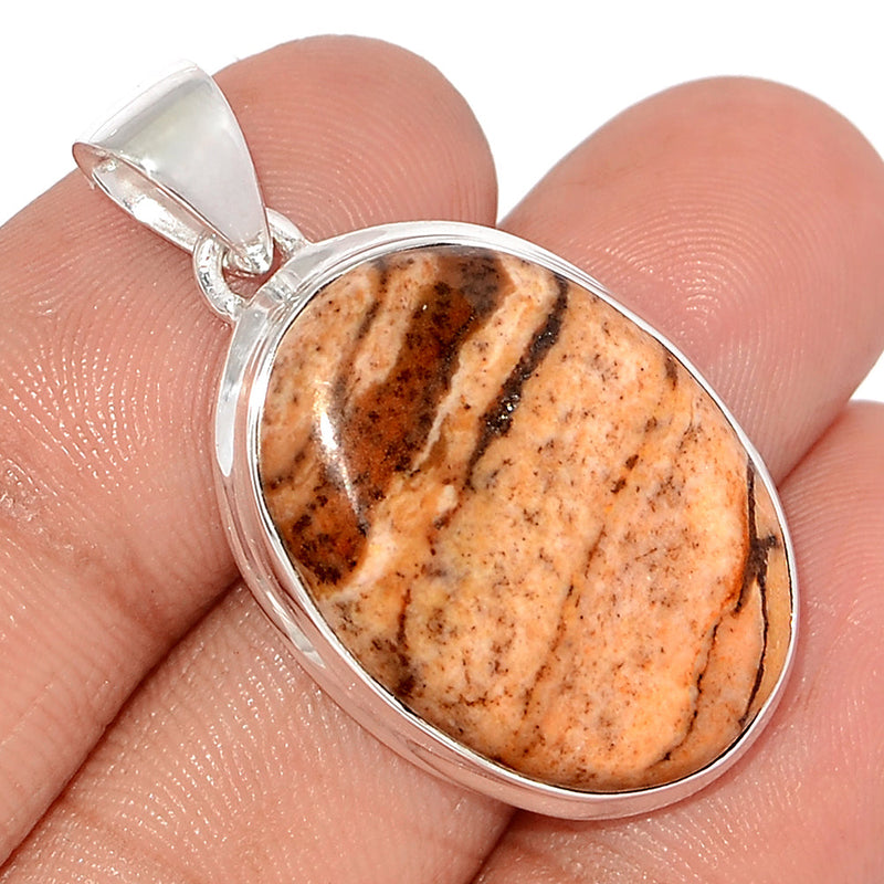 1.5" Zebra Jasper Pendants - ZBJP166