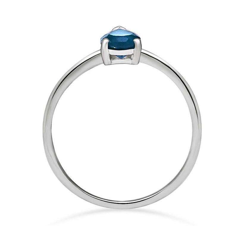 6*4 MM Pear - London Blue Topaz Ring - RBC308-LBT Catalogue
