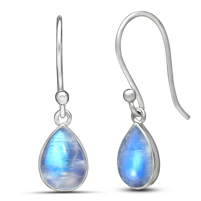 6*9 MM Pear - Rainbow Moonstone Earrings - CB-E909RM Catalogue