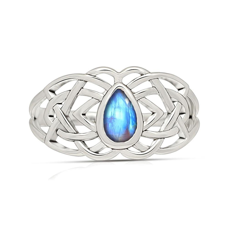 Celtic - Rainbow Moonstone Ring - CCR508-RM Catalogue
