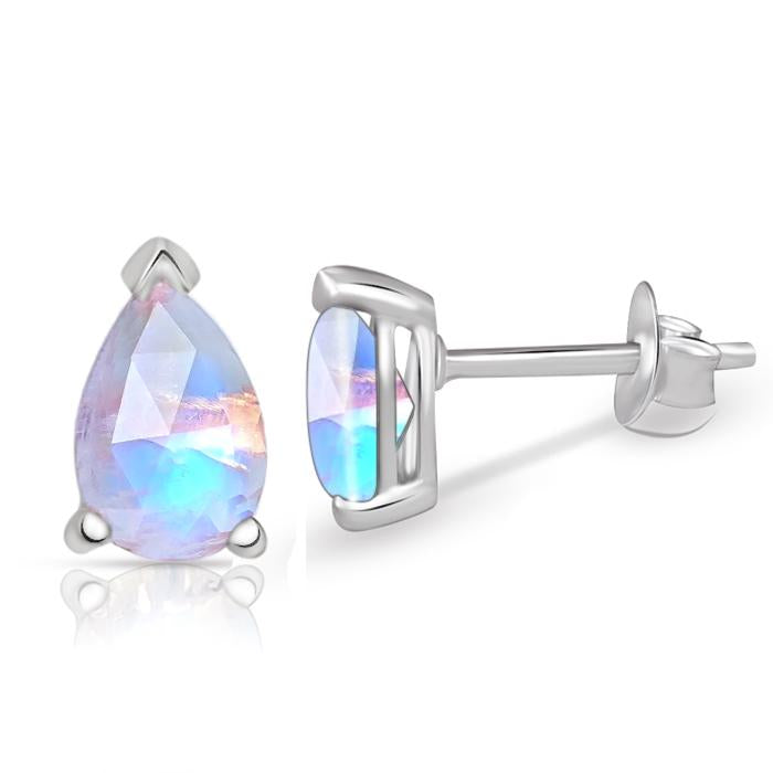 6*4 MM Pear - Moonstone Faceted Stud - SBC105-RM Catalogue