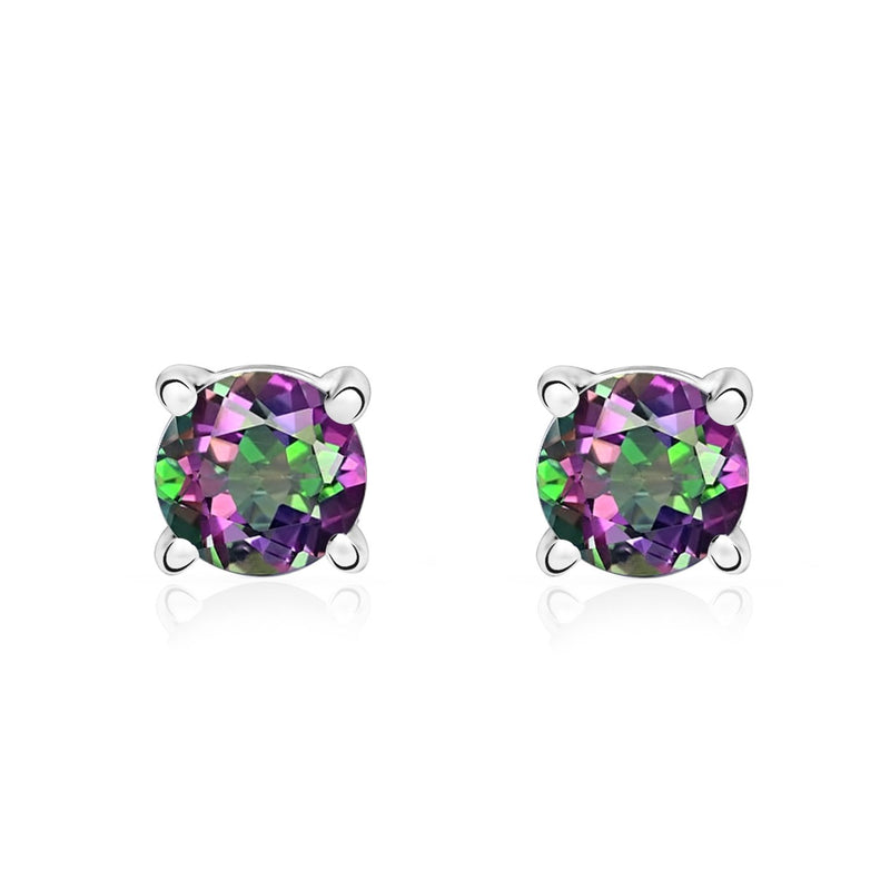 4*4 MM Round - Mystic Topaz Stud - SBC108-MT Catalogue