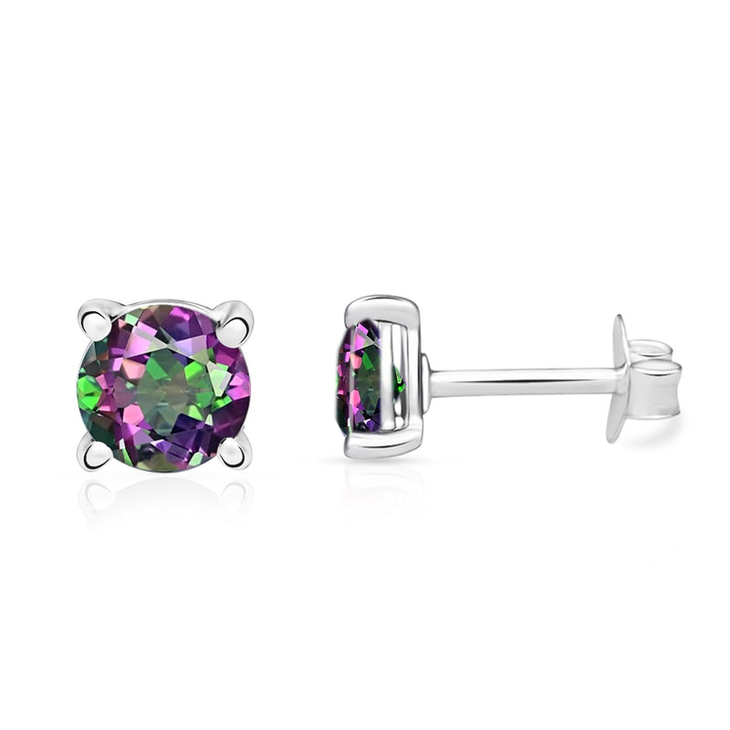 4*4 MM Round - Mystic Topaz Stud - SBC108-MT Catalogue