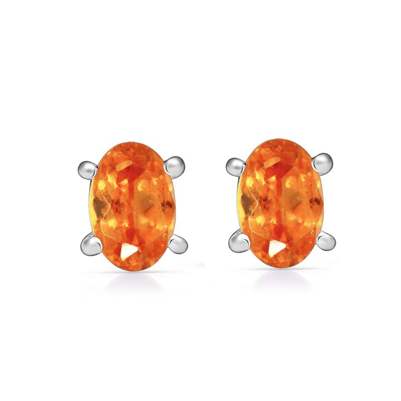 3*5 MM Oval - Mandarin Garnet Faceted Stud - SBC110-OGF Catalogue