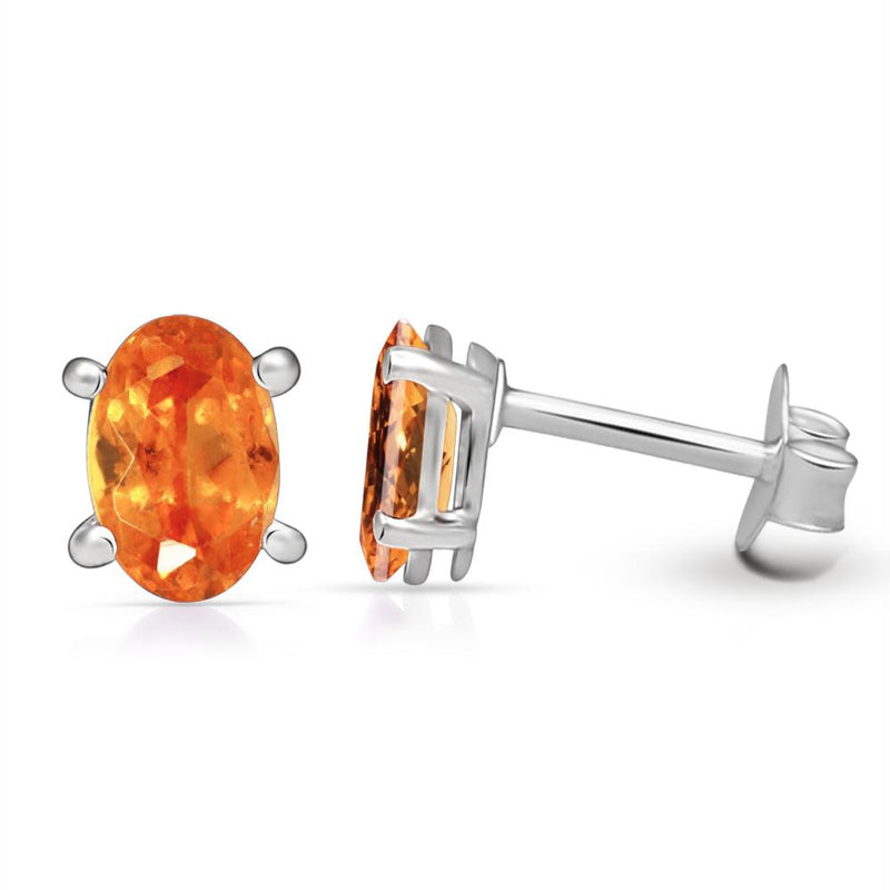 3*5 MM Oval - Mandarin Garnet Faceted Stud - SBC110-OGF Catalogue