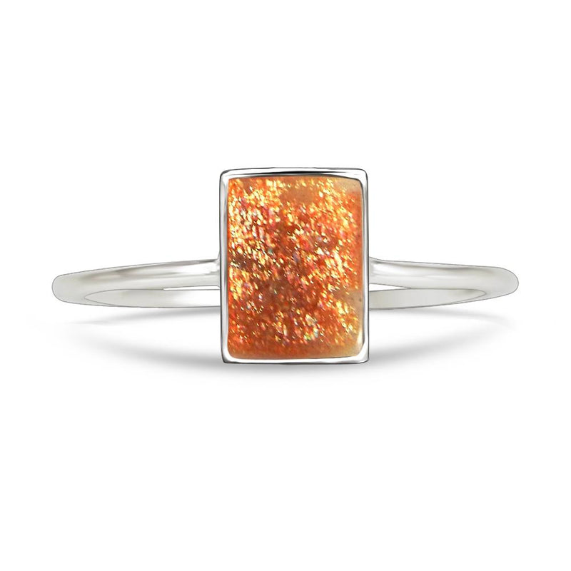 6*4 MM Octo - Sunstone Ring - CB-R806SS Catalogue