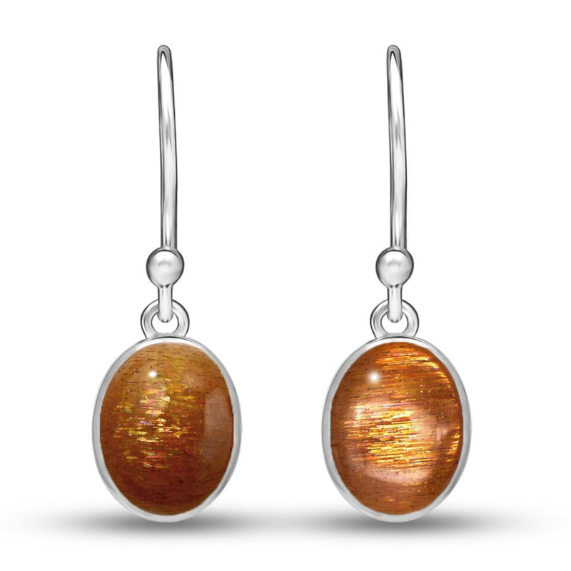 7*5 MM Oval - Sunstone Earrings - CB-E910SS Catalogue